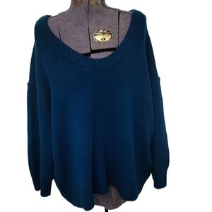 Free People Brookside Tunic Sweater In Halcyon Blue Women’s Medium